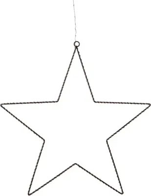 Anna's Collection LED ster 300 lampjes zwart Ø 56cm, classic warm