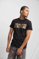 Versace Jeans Couture Thick T-Shirt Heren Zwart/Goud - Maat M - Kleur: Zwart | Soccerfanshop - thumbnail