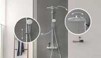 Douchesysteem GROHE Euphoria SmartControl Duo 310 mm Gepolijst Rond - thumbnail