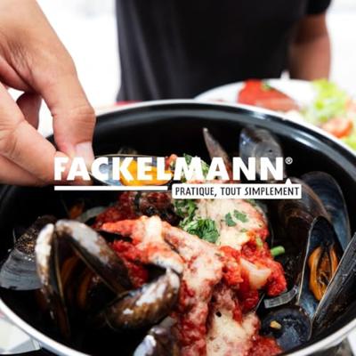 Geëmailleerde mosselpan - Geschikt voor alle kookplaten, inclusief inductie - FACKELMANN - 20,5 x 26 x 17,5 cm - Zwart Geëmailleerde mosselpan - Geschikt voor alle kookplaten, inclusief inductie - FACKELMANN - 20,5 x 26 x 17,5 cm - Zwart