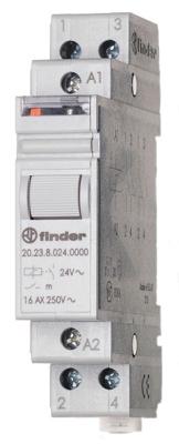 Finder 20.23.8.230.4000 Stroomstootschakelaar DIN-rail 1x NO, 1x NC 230 V/AC 16 A 4000 VA 1 stuk(s)