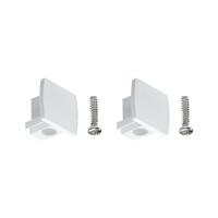 Paulmann 95497 230V-railsysteemcomponenten Eindstuk Set van 2 stuks Wit - thumbnail