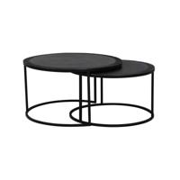 Light & Living Salontafel 'Talca' Set van 2 stuks, 67/75cm, kleur Antiek Lood - thumbnail