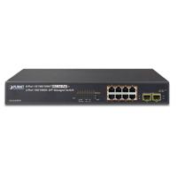 Planet GS-4210-8P2S netwerk-switch Managed Gigabit Ethernet (10/100/1000) Zwart 1U Power over Ethernet (PoE) - thumbnail