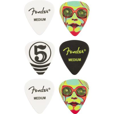 Fender John 5 351 celluloid picks (set van 6)