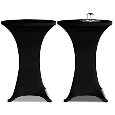 VidaXL Statafelhoes stretch ø70cm zwart (2 stuks) VidaXL Statafelhoes stretch ø70cm zwart (2 stuks)