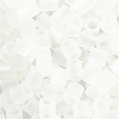 NABBI Strijkkralen, afm 5x5 mm, gatgrootte 2,5 mm, medium, doorzichtig transparant (32264), 1100 stuk/ 1 doos
