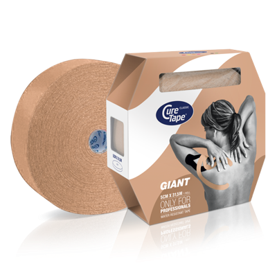 Cure Tape Kinesiotape giant beige 31.5m x 5cm 1 Stuks
