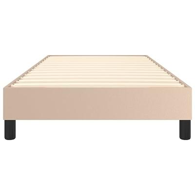 Bedframe kunstleer cappuccinokleurig 90x200 cm
