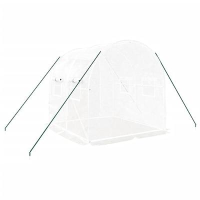 VidaXL Tuinkas met stalen frame 4 m² 2x2x2 m