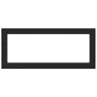 Wandbeugels voor wasbak 2 st rechthoekig staal zwart - thumbnail