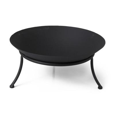 Vuurschaal - zwart - 47x47x21 cm