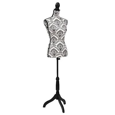 VidaXL Etalagepop torso vrouw zwart wit VidaXL Etalagepop torso vrouw zwart wit