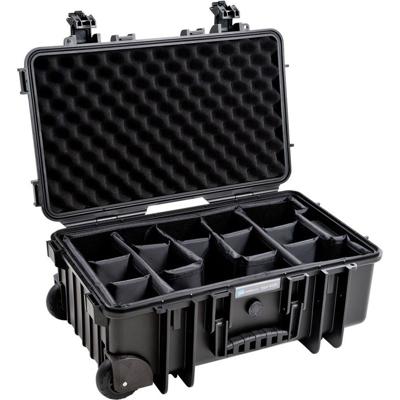B & W International Outdoor-koffer outdoor.cases Typ 6600 26 l (b x h x d) 550 x 225 x 350 mm Zwart 6600/B/RPD