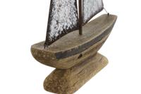 Decoratieve figuren Home ESPRIT Wit Natuurlijk Kaarsenmaker Verouderde afwerking 26 x 6 x 34 cm - thumbnail