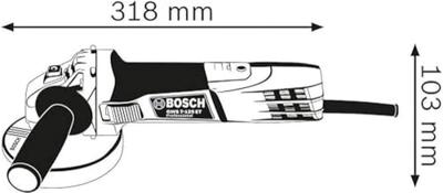 Bosch Professional GWS 7-125 Haakse Slijper 125mm 720W - 0601388108