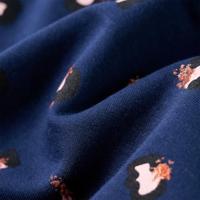 Kindervest met capuchon stippenprint 104 marineblauw - thumbnail
