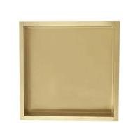 Inbouwnis Sanilux Napo Wand 30x30x7 cm Geborsteld Goud Sanilux - thumbnail