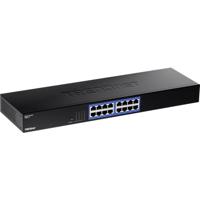 TRENDnet TEG-S17 Gigabit Switch 16 poorten, 16 poorten Gigabit RJ-45, omschakelcapaciteit 32 Gbps, design zonder ventilator, metalen behuizing, interne voeding, zwart - thumbnail