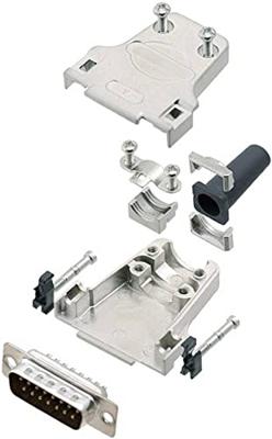 Amphenol L17DTZF09-RG+L717SDE09P D-sub male connectorset 180 ° Aantal polen: 9 Soldeerkelk 1 stuk(s)