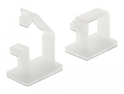 Delock 60250 Kabelclips Nylon Wit (b x h) 16 mm x 12 mm 10 stuk(s)