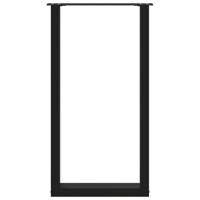 Bartafelpoten 2 st U-vormig 40x(90-91) cm staal zwart - thumbnail