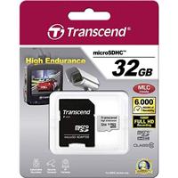 Transcend High Endurance microSDHC-kaart 32 GB Class 10 Incl. SD-adapter - thumbnail