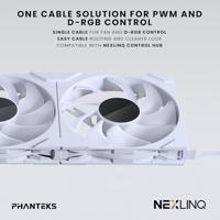 Phanteks PH-F140M25_G2_DWT01 PC-ventilator Wit - thumbnail