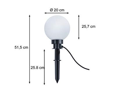 Trio BollampBolo Spike 20cm opaal - R57042001