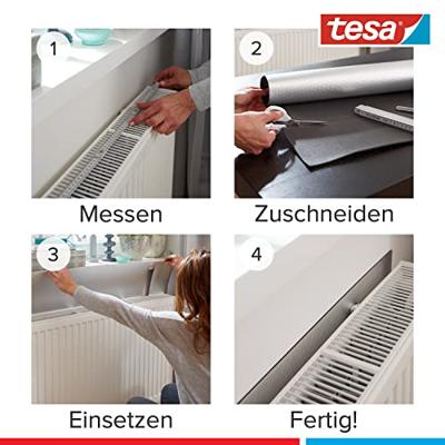 tesa 55157-00100-02 Radiatorfolie tesamoll Zilver (l x b) 1 m x 70 cm 1 stuk(s)