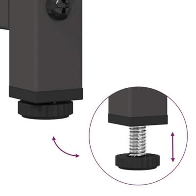 Nachtkastje 36x39x60,5 cm koudgewalst staal zwart Nachtkastje 36x39x60,5 cm koudgewalst staal zwart