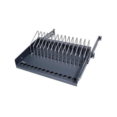 LogiLink SF100B 19 inch Apparaatbodem voor patchkast 4.5 HE Uittrekbaar Zwart