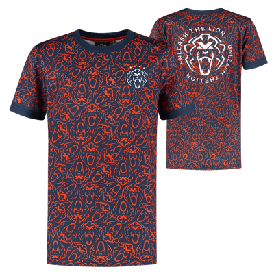 Kids - Orange Lion Sportshirt - Unleash The Lion - 140-146 - Max Verstappen