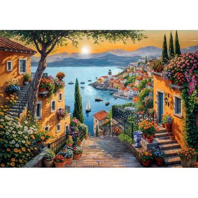 Clementoni legpuzzel kunst trappetje naar de haven, 1500st.