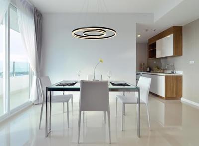 Lucide TRINITI - Hanglamp - Ø 80 cm - LED Dimb. - 3000K - Zwart