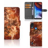 Motorola Moto E7i Power | E7 Power | Bookcase | Marmer Bruin - thumbnail