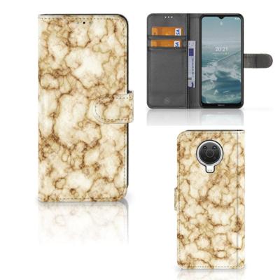 Nokia G10 | G20 | Bookcase | Marmer Goud