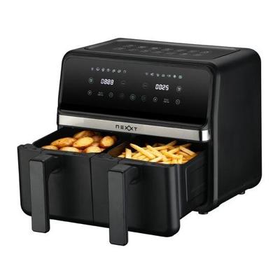 Nexxt Dual Basket Airfryer 8 l 2x 4 l - Zwart