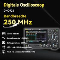 Rigol DHO924 Digitale oscilloscoop 200 MHz 1.25 GSa/s 50 Mpts 12 Bit 1 stuk(s) - thumbnail