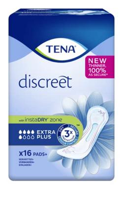 Tena Discreet extra plus 16 Stuks Tena Discreet extra plus 16 Stuks