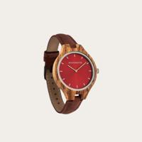 Houten Horloge Auburn Glow Pecan - thumbnail