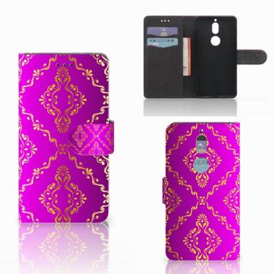 Wallet Case Nokia 7 Barok Roze Wallet Case Nokia 7 Barok Roze