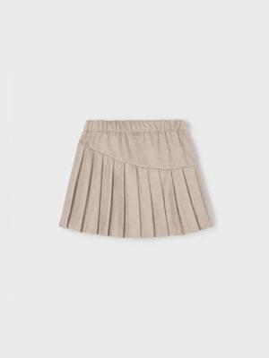 Mayoral winter rok meisjes - bruin - gebreid - geplooid