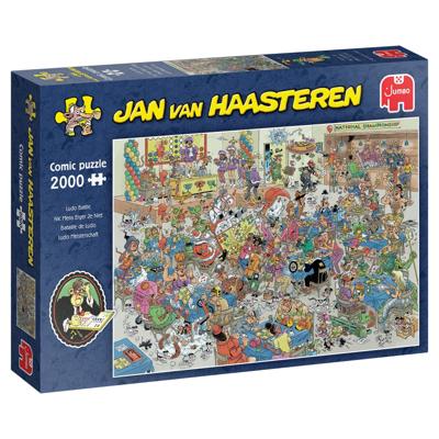 Jan Van Haasteren legpuzzel - nk mens erger je niet, 2000st. Jan Van Haasteren legpuzzel - nk mens erger je niet, 2000st.