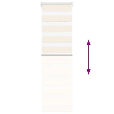 Zebra rolgordijn 45x100 cm stofbreedte 40,9 cm marmerbeige