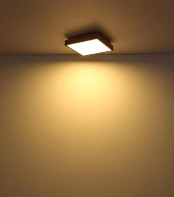 Globo Houten led plafondlampDoro 30x30cm - 416080WD1