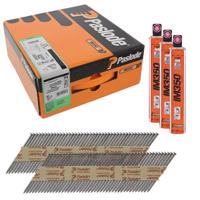Paslode 34° Papier Gebonden Stripnagels IM350 | D-kop | 2,8x51 mm | Blank | Ring | +3x Gas VE=3300 - 141202 - thumbnail