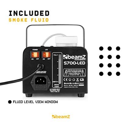 BeamZ Halloween S700-LED rookmachine met vuureffect 700W - thumbnail