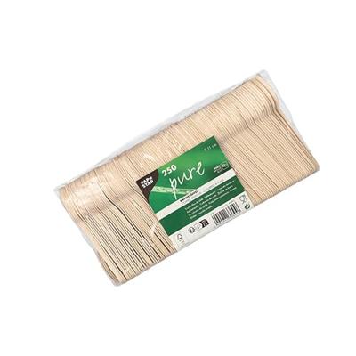 Conpax lepel Pure, uit hout, 11 cm, pak van 250 stuks