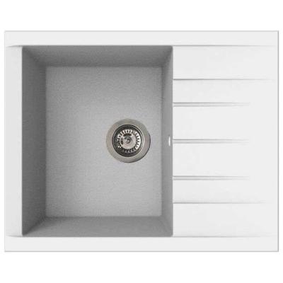 Spoelbak - SMC hars - Effen wit - Inbouw - STRADOUR - Cube 1C XS - 62 x 50 cm